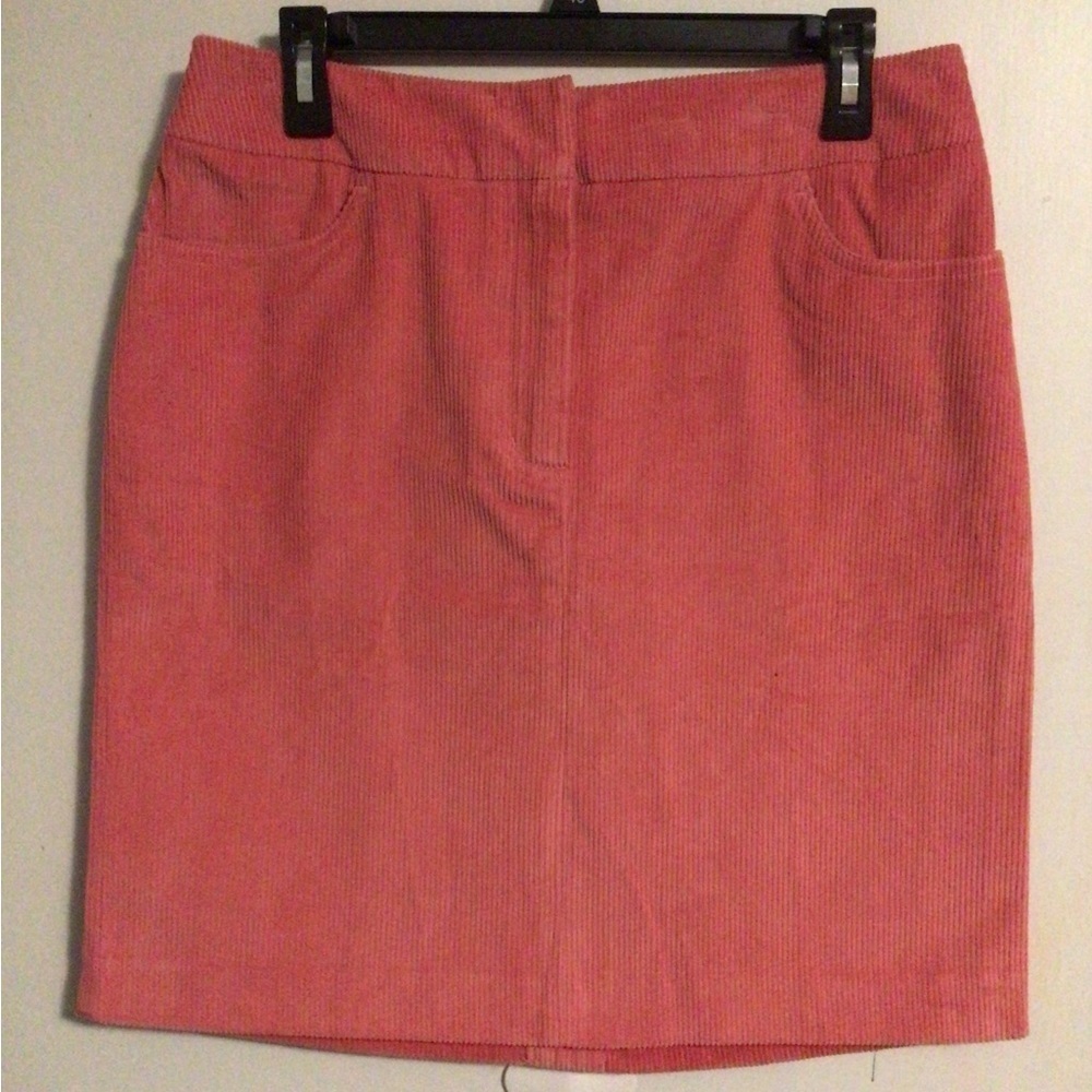 J.G. Hook vintage 80โsโ Y2K retro fall pink coudoroy 2 pocket vent back skirt 12